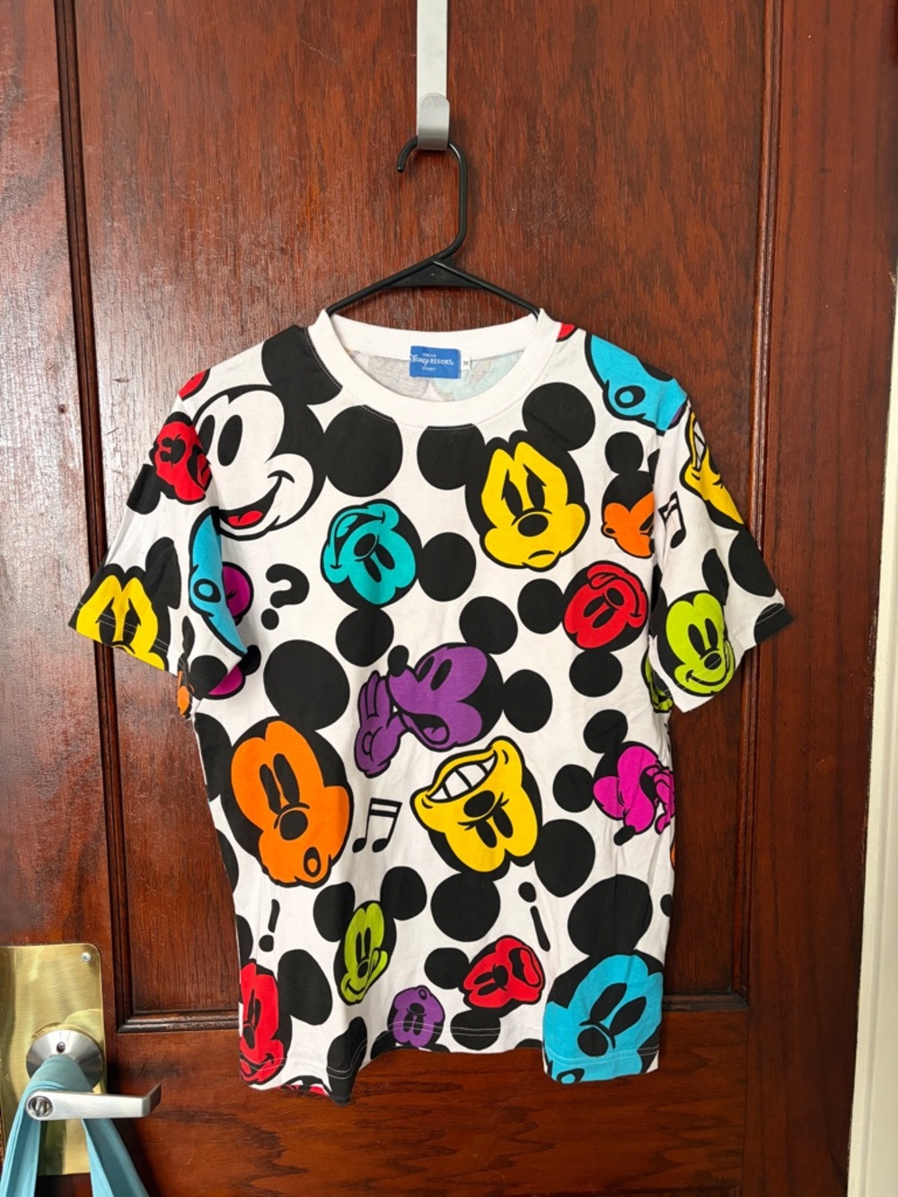 Tokyo Disney Resort Mickey Mouse All Over Face Multi-Color Graphic Tee
